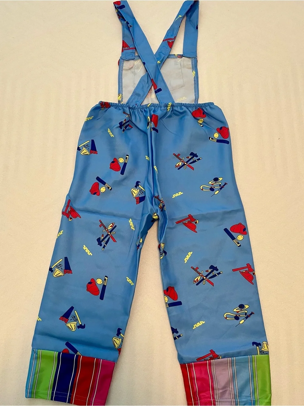 Chucky Child’s Play Good Guys 2pc Costume Set Overalls & Striped Shirt Kid’s Med